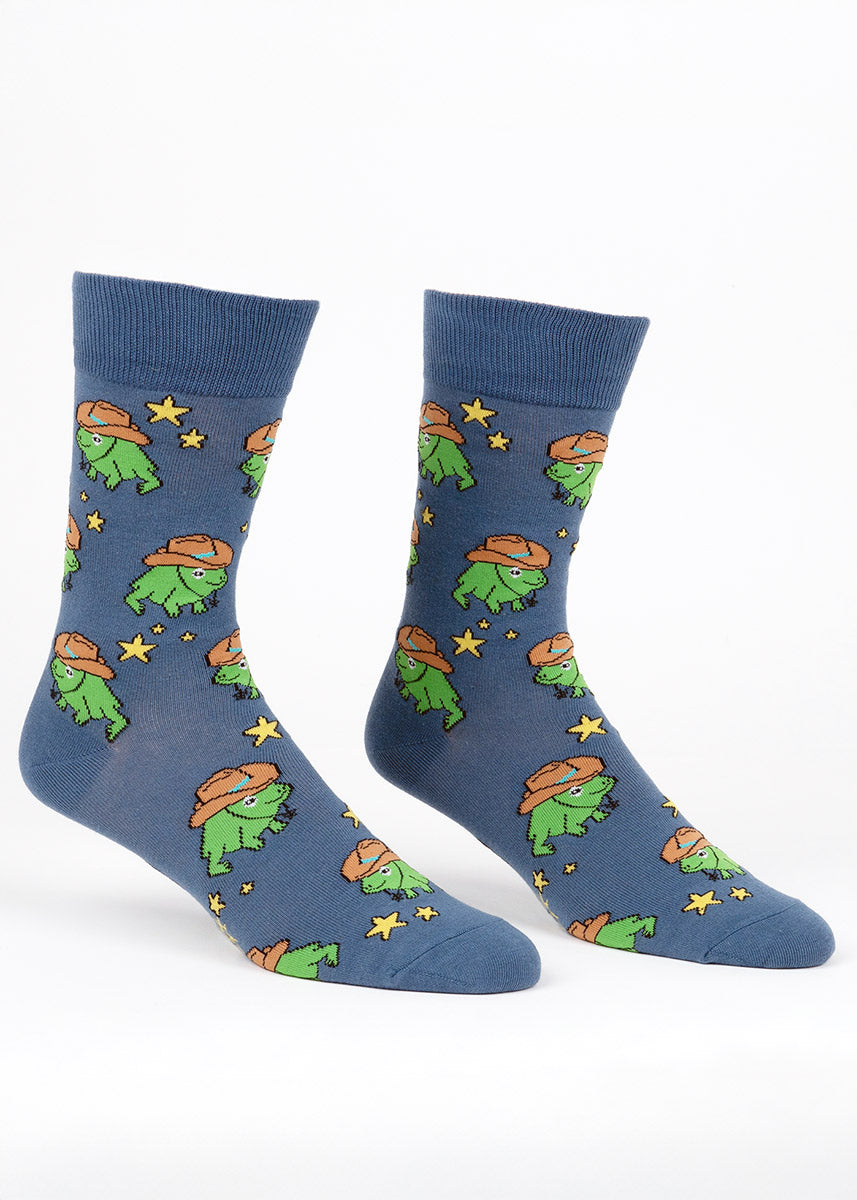 Cowboy Frog Men's Socks