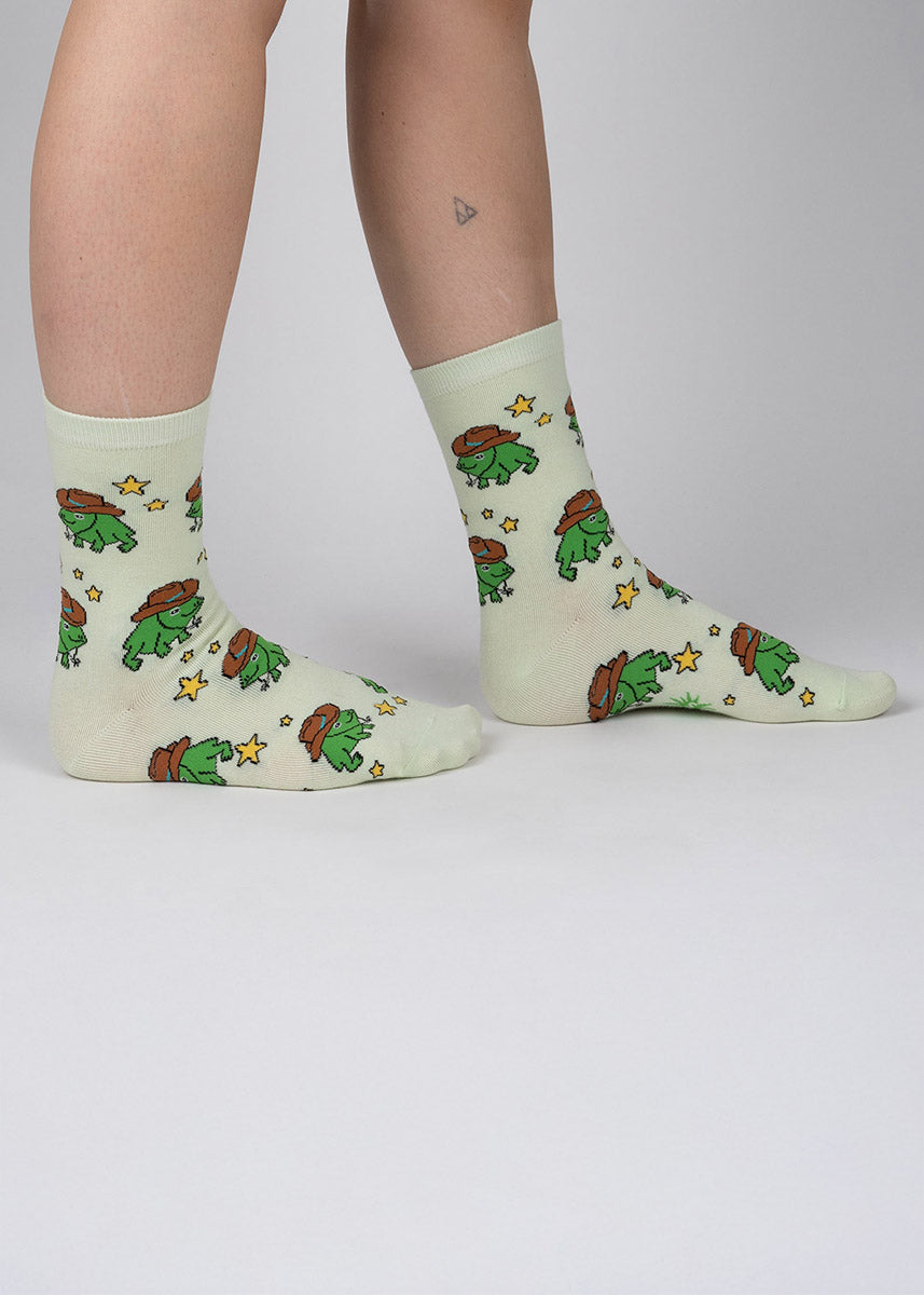 Cowboy Frog Women's Socks
