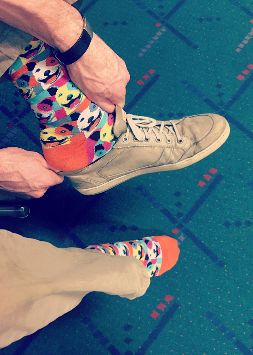 Pop Art Pitbull Men's Crew Socks